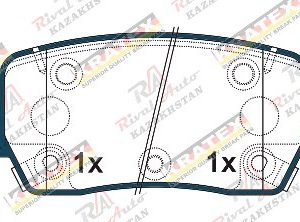 KRATEX Hyundai Santa Fe 1.6L 2.2D 2.5L 2.5T 3.5L 2021-- Palisade (LX3) 2.5T 2024-- Santa Cruz 2.5L 2021-- KIA Sorento 1.6L 2.2D 2.5L 3.5L 2019-- Carnival / Sedona 2.0T 2.2D 3.5L 2021-- задние KR1278