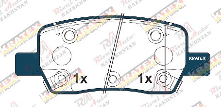 KRATEX Hyundai Santa Fe 1.6L 2.2D 2.5L 2.5T 3.5L 2021-- Palisade (LX3) 2.5T 2024-- Santa Cruz 2.5L 2021-- KIA Sorento 1.6L 2.2D 2.5L 3.5L 2019-- Carnival / Sedona 2.0T 2.2D 3.5L 2021-- задние KR1278