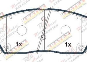 KRATEX Genesis GV80 2.5L 3.0TD 2019--                                                                (на 2-х поршневой суппорт)  передние KR1313