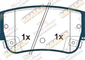 KRATEX KIA K8 3.5L 2021--                                                                            Hyundai Sonata N-Line 2.5T 2020-- задние KR1350