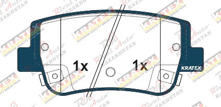KRATEX KIA K8 3.5L 2021-- Hyundai Sonata N-Line 2.5T 2020-- задние KR1350
