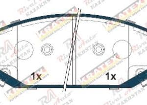 KRATEX JAC S7 1.5L 2021--  передние KR1361