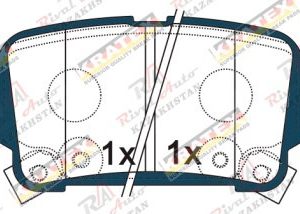 KRATEX Chevrolet Malibu 1.5T 2.5L 2016-2019   задние GDB8023