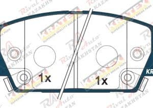 KRATEX Chevrolet Malibu 1.5T 2.5L 2016-2019, Equinox 1.5T 1.6L 2017-2022 (америка), GMC Terrain 1.5T 2.0L 2017-2022   передние GDB8022