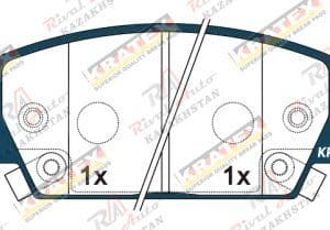 KRATEX Chevrolet Malibu 1.5T 2.5L 2019--                                                                     Tracker 1.4T 1.6L 1.7CDTI 1.8L 2018--  передние GDB8000