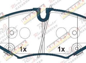 KRATEX Chevrolet TrailBlazer 1.2L 1.3l 2022- передние KR1296