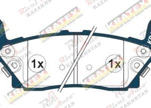 KRATEX Hummer H3 3.5L 3.7L 5.3L 2005-2010  задние KR1120