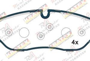 KRATEX Land Rover  Range Rover 3.0L 4.4L 2002-2009, Range Rover Sport 2.7L 4.4L 2005-2009, Discovery  2.7L 4.0L 4.4L 2004-2013   передние GDB1631