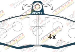 KRATEX Skoda Felicia 1,3L 1,6L 94-01 Favorit 1,3L 92-97 передние GDB1280