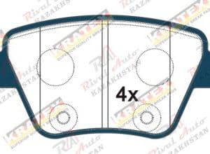 KRATEX Audi A3, VW Golf, Skoda Superb 1.2-3.2 08--задние GDB1841