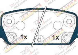KRATEX Tesla Model 3 2017-- Model Y 2019-- (electro car) задние KR1326