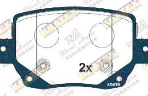 KRATEX Tesla Model Y 2019 -- Model 3 2017-- (electro car) задние KR1337