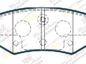 Тормозные колодки UIDNU Ceramic Chevrolet Captiva (1SD26) 1.5T 2019-- (керамические) задние
