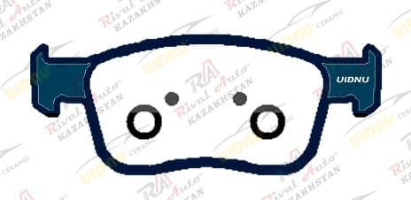 Тормозные колодки UIDNU Ceramic Chevrolet Onix 1.0L 1.2L 2022-- (китайская сборка) (керамические) передние