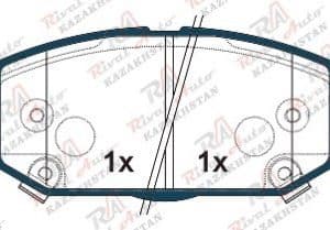 Тормозные колодки UIDNU Ceramic Chevrolet Onix 1.0L 1.2L 2022-- (керамические)  передние KR1295/                     TRO1295/  HP2024