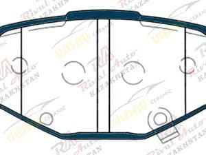 Тормозные колодки UIDNU Ceramic Chevrolet Monza 1.3T 1.4L 1.5L 2021-- (керамические) задние YD-18035