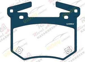 Тормозные колодки UIDNU Ceramic KIA Stinger 3.3T 2017--  GENESIS G70 2.0T 3.3T 2017--  (керамические) задние
