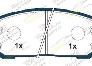 Тормозные колодки UIDNU Ceramic Hyundai Sonata 2.0L 2.5L 2019-- Tucson 2.0L 2021-- KIA K5 2.0L 2.5L 2020-- Sportage 2.0L 2022-- (керамические) передние SP4334