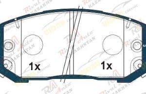 Тормозные колодки UIDNU Ceramic Hyundai Elantra (CN7) 1.6L 2.0L 2021--  (керамические)  передние SP4461