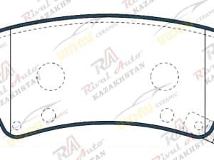 Тормозные колодки UIDNU Ceramic Hyundai  Grandeur (HG) 2.2D 2.4L 3.0L 3.3L 2011-2016,  Azera 3.0L 3.3L 2011-2016  (керамические)  передние PN0778