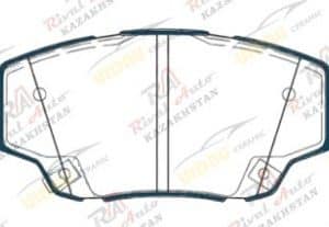 Тормозные колодки UIDNU Ceramic Changan CS55 PLUS 1.5T 2022-- UNI-V 2.0L 2022-- UNI-S 1.5T 2024-- (керамические) передние KR1358/ JT1300