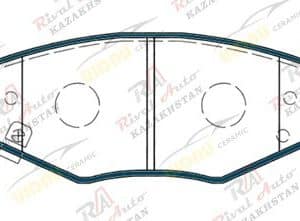 Тормозные колодки UIDNU Ceramic Changan Alsvin 1.5L 2023-- (керамические) передние C-A23F