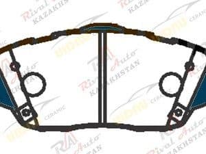 Тормозные колодки UIDNU Ceramic BYD Song Plus DM-I 2023-- (керамические) передние