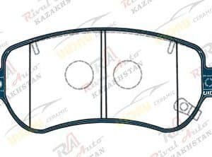 Тормозные колодки UIDNU Ceramic FAW Bestune B70 1.5T 2.0T 2020-- (керамические)  передние