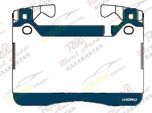 Тормозные колодки UIDNU Ceramic HONGQI E-HS9 2020-- (electro car) (керамические) передние