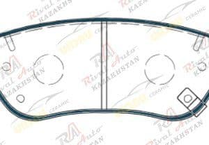 Тормозные колодки UIDNU Ceramic FAW Bestune T77 1.5L 2022--  (керамические) передние