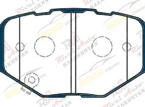 Тормозные колодки UIDNU Ceramic GAC GS8 2.0T 2022-- M8 2.0T 2022-- (керамические) задние