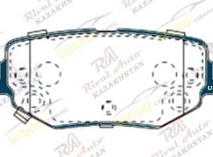 Тормозные колодки UIDNU Ceramic Chery Tiggo 2 1.5T 2022-- Tiggo 4 PRO 1.5L 2022-- Tiggo 5X 1.5T 2017-- Omoda C5 1.5T 2022-- (с отверстиями) (керамические) задние JT0438