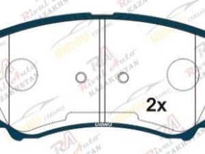 Тормозные колодки UIDNU Ceramic Changan CS35 1.6L 2013-2021, CS35 PLUS 1.4L 1.6L 2018-- Chery Tiggo 7 Pro 1.5T 2020-- Tiggo 7 Pro Max 1.5T 2021-- Exeed LX 1.5T 1.6T 2021-- Omoda C5 1.6L 2023-- (керамические) передние