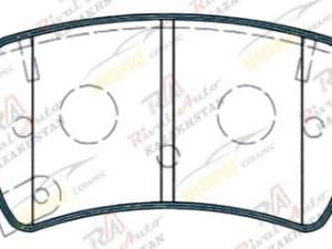 Тормозные колодки UIDNU Ceramic Geely  Emgrand 7 1.5L 2023-- (керамические)  задние