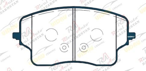 Тормозные колодки UIDNU Ceramic Geely Monjaro 2.0T 2022-- (керамические) передние JT1353/ KR1355