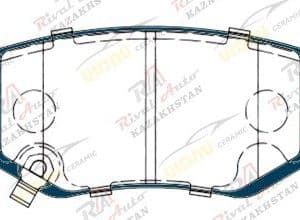 Тормозные колодки UIDNU Ceramic Geely Okavango 2.0T 2020-- Okavango L 2.0T 2022--  (керамические)  задние