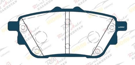 Тормозные колодки UIDNU Ceramic Haval Dargo (4WD) 2.0T 2022-- H6 (4WD) 2.0T 2020-- (керамические) задние H-D4R/ TD1267/ KR1353