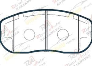 Тормозные колодки UIDNU Ceramic JAC JS6 1.5T 2022-- (керамические) передние KR1362        JT1315