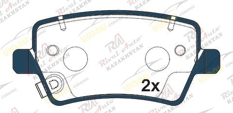 Тормозные колодки UIDNU Ceramic JAC J7 1.5L 2019-- S7 1.5L 2021-- JS4 1.5L 2022-- Chery Tiggo 4 PRO 2020-- Tiggo 7 1.5L 2.0L 2016-2019, Tiggo 8 2018-2020, Tiggo 8 PRO/8 PRO MAX 2020-- EXEED VX 2.0T 2020-- TXL 1.6T 2.0T 2020-- Jetour X70 1.5T 1.6T 2.0T 2018-- X70 PLUS 1.5T 1.6T 2.0T 2018- X90 Plus 1.6T 2.0T 2021-- (керамические) задние