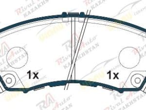 Тормозные колодки UIDNU Ceramic Mitsubishi Eclipse Cross 1.5L 2.3L 2018-- передние