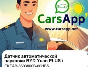 Датчик автоматической парковки для BYD Yuan PLUS / BYD Seal, оригинал (EKEAB-3603800B-00HB5)