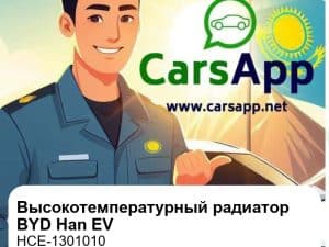 Высокотемпературный радиатор в сборе для BYD Han EV / Han EV Champion Edition, оригинал (HCE-1301010)