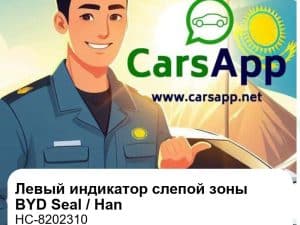 Левый индикатор слепой зоны в сборе для BYD Seal / Han EV / Han DM-i, оригинал (HC-8202310)