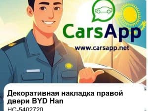 Декоративная накладка передней правой двери для BYD Han DM-i / Han EV, оригинал (HC-5402720)