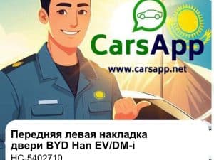 Передняя левая декоративная накладка двери в сборе для BYD Han EV / Han DM-i, оригинал (HC-5402710)