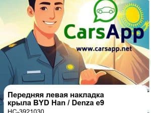 Передняя левая декоративная накладка крыла для BYD Han EV / DM-i / DM-p / Denza e9, оригинал (HC-3921030)