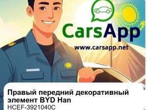 Правый передний декоративный элемент крыльев для BYD Han DM-i / Han EV, оригинал (HCEF-3921040C)