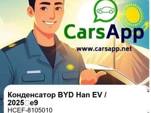 Конденсатор в сборе для BYD Han EV / 2025款e9, оригинал (HCEF-8105010)