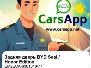 Задняя дверь в сборе для BYD Seal / BYD Seal Honor Edition, оригинал (EM2ECA-6301010/77)