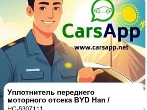 Уплотнитель переднего моторного отсека для BYD Han EV / DM-i / e9, оригинал (HC-5307111)